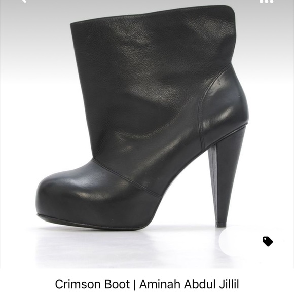 Amina’s Abdul Jillil Crimson Booties - Picture 1 of 8
